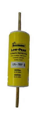 NEW LOT OF 19 BUSSMAN LPJ-70SP LOW PEAK FUSES LPJ70SP