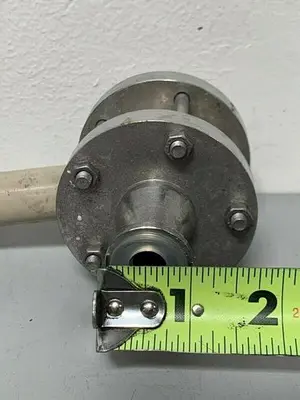 USED YOKOGAWA STAINLESS STEEL FLOW METER W/ 1" SANITARY FITTINGS