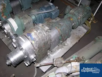 USED Tri-Clover 2" Triclover Rotary Lobe Pump, S/S, 5 HP