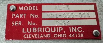NEW LUBRIQUIP 521-000-001 PNEUMATIC PUMP AL-5