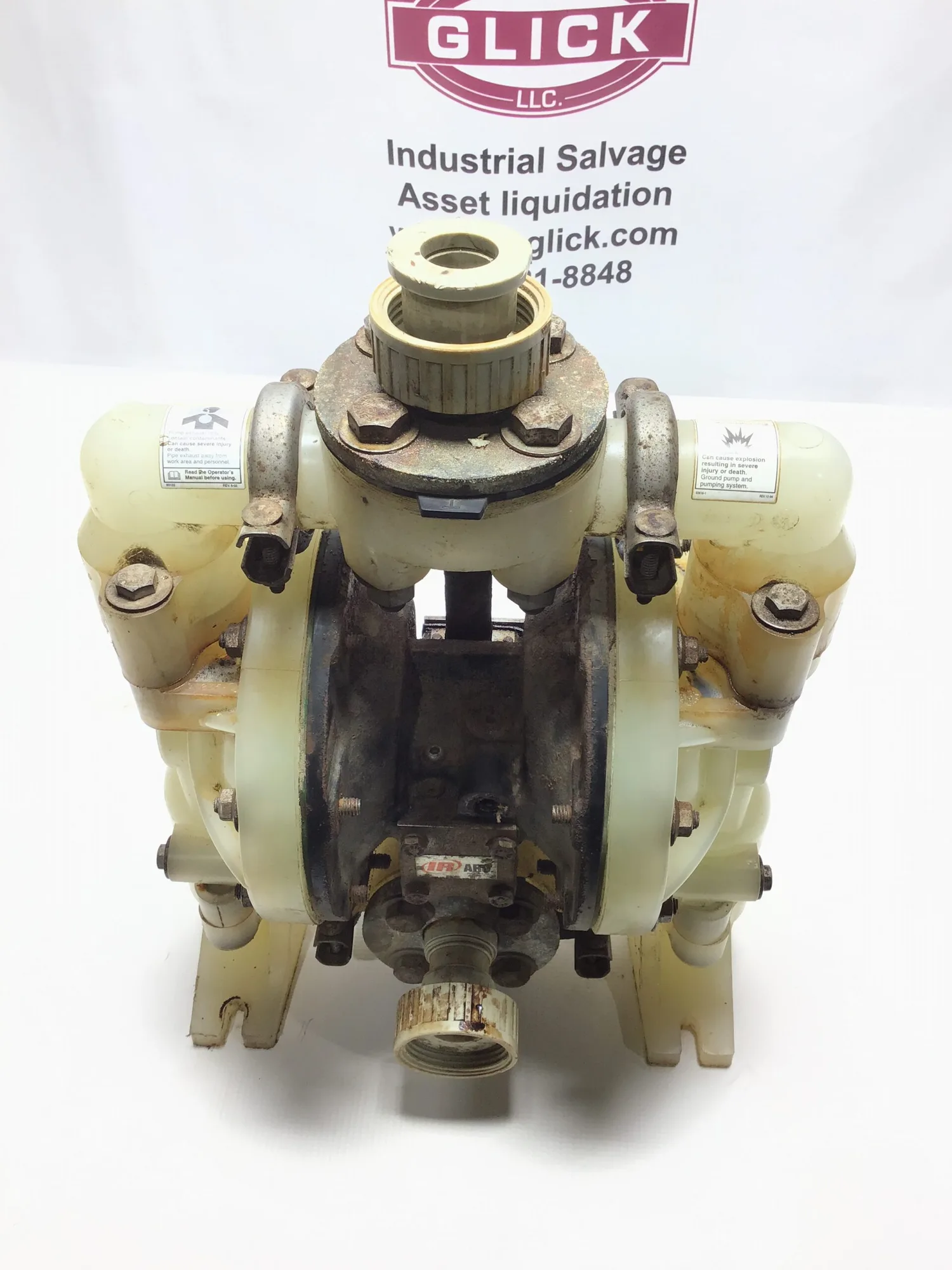 ARO 6661AB-344-C 1″ Non-Metallic Air Operated Double Diaphragm Pump PTFE/Santoprene