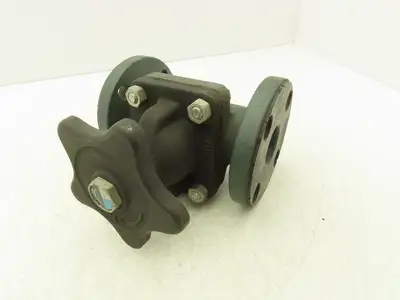 Rockwell 1-1/2" Flanged Diaphragm Pinch Valve  Non-Rising Stem Fig CWP 5