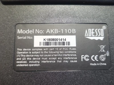 NEW Adesso ["AKB110B", "AKB-110B"]