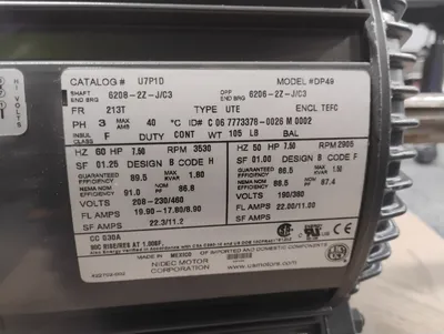 NIDEC DP49 ELECTRIC MOTORS | ESS Industrial Equipment Sales (5)