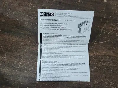NEW PHOENIX AUTOMATION QUINT-PS-100-240AC / 24DC / 2.5
