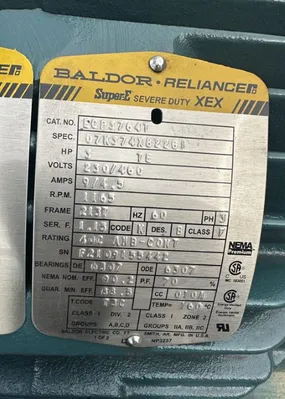 NEW ABB BALDOR 3 HP