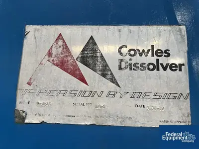 USED Cowles 300 Gal Cowles Dual Shaft Disperser, S/S, Model 2-J-38