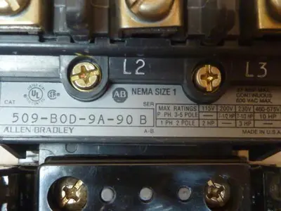 USED ALLEN BRADLEY 509-BOD-9A-90 SER B W50