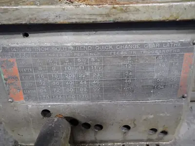 South Bend 16" X 76" Lathe