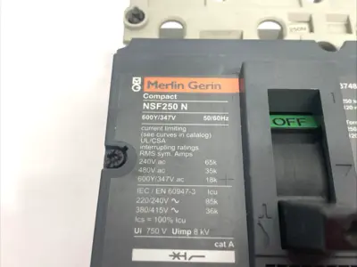 New | in-Stock Merlin Gerin Compact Molded Case Circuit Breaker 3-Pole TM200DP Circuit Breakers Michigan US | Maverick Industrial Sales #1398679