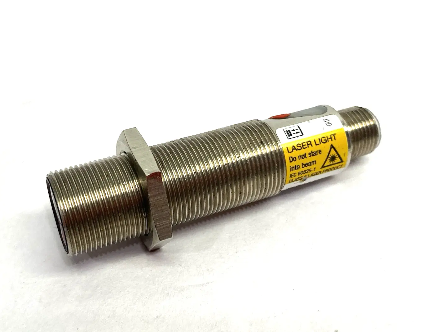 USED BALLUFF CYLINDRICAL DIFFUSE SENSOR, M18 THREADED, DIFF. TYPES OF LIGHT