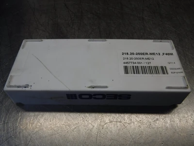 SECO Carbide Inserts QTY4 218.20-250ER-ME12 F40M (LOC296)