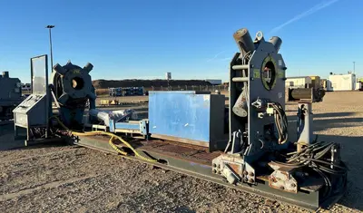 12" GOTCO MODEL #FT-80-2145 PIPE BUCKING MAKE-UP & BREAKOUT DOWNHOLE PIPE TORQUE MACHINE: YOBRO #24411