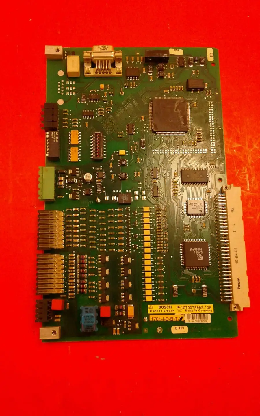 BOSCH REXROTH D-64711 ERBACH 1070078992-105 BOARD. 3B
