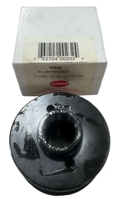 Sopko 3" Grinding Wheel Adapter 1/4" to 1/2" Wheel Width