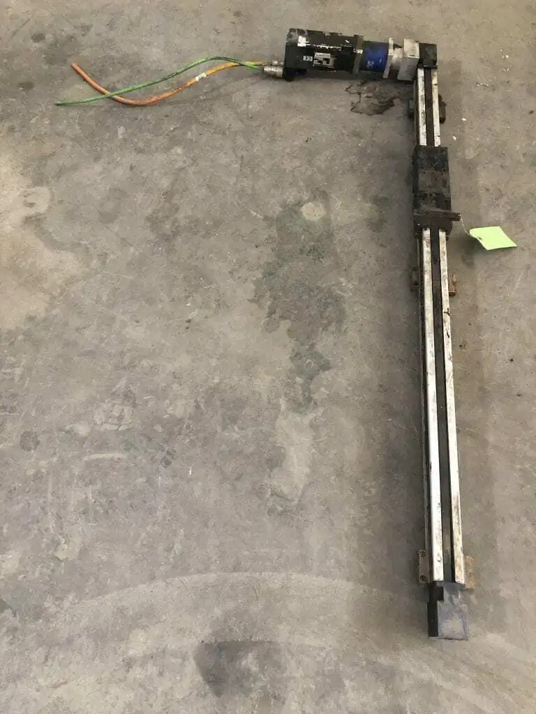 Linear Slide Actuator 48″ X 2″ X 2″ Carriage 40.5″ Travel , 8″ X 3″ Guide