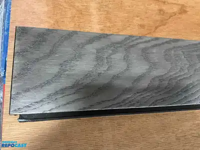 Pallet of 27 cases of Bruce Hydropel 5”x47” Oak Hardwood Flooring- Medium Gray Oak Approximately...