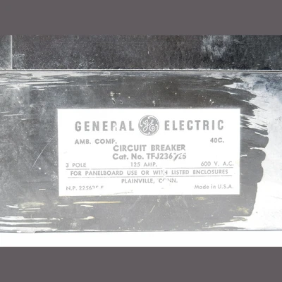 General Electric 3 Pole 125 Amp Breaker