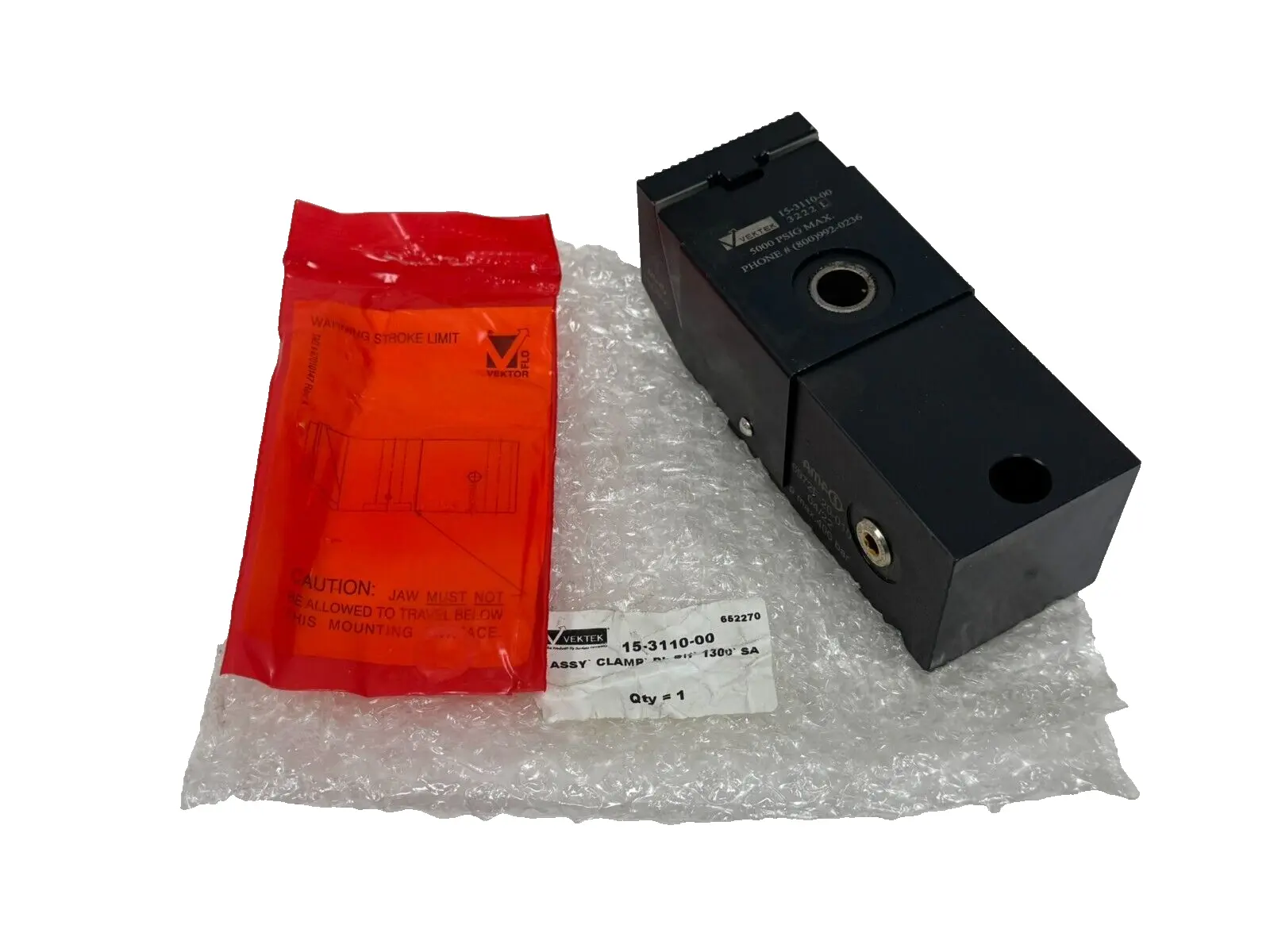 NEW VEKTEK 15-3110-00 PULL DOWN CLAMP 5000PSIG 1300 SA 15311000
