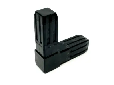 100-300-S | EZ Tube  Black Steel-Core Connector 2-Way LOT OF 2 - Used