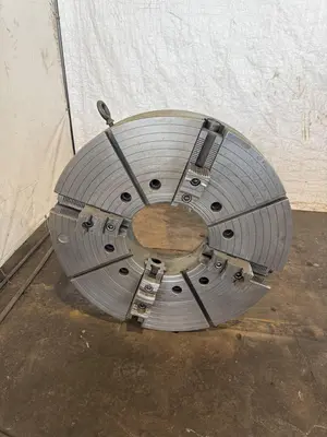 36" 4-JAW (12" THRU HOLE) HOLLOW SPINDLE LATHE CHUCK. STOCK # 1099825