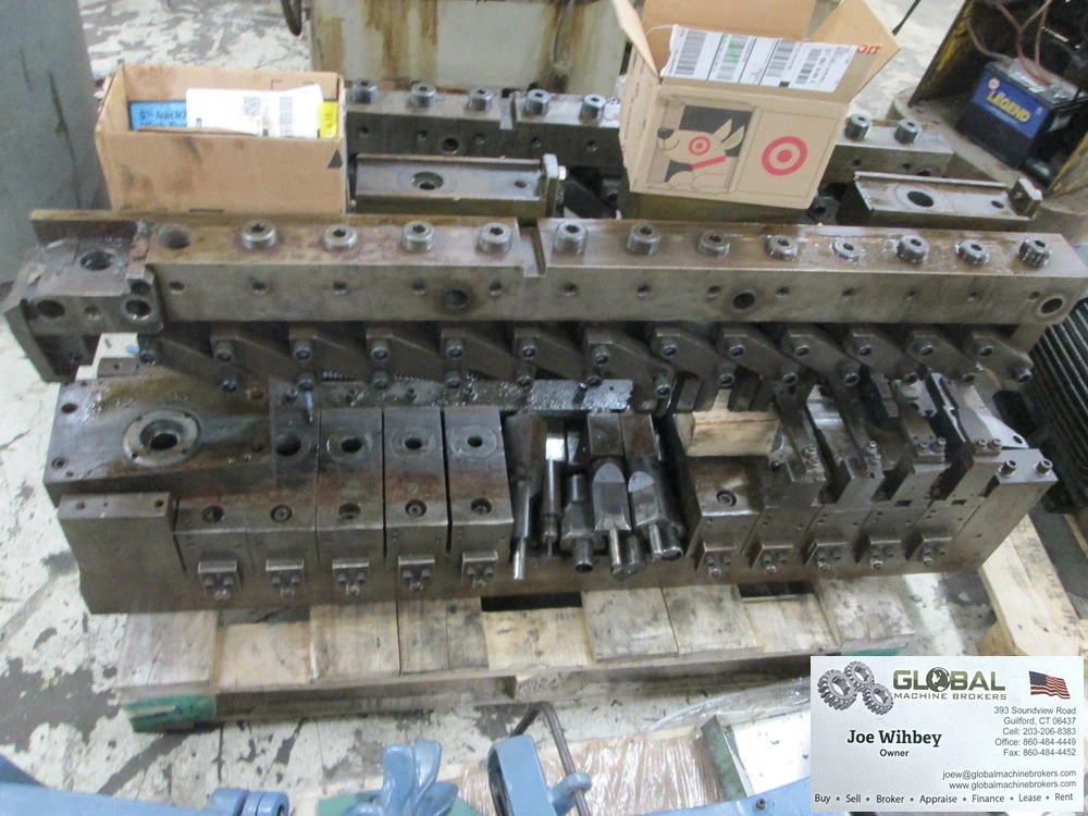 US Baird 5-51/Asahi TP-65D 14 Op 3.5"Pitch 52"Punch Holder Transfer Press Die Set
