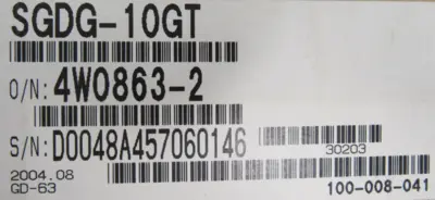 NEW YASKAWA SGDG-10GT SERVO DRIVE SGDG10GT
