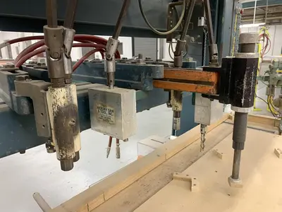 CEMCO MVB-84, 84", 6-SPINDLE VERTICAL BORING