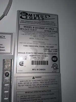 Used MINUS FORTY 22-USGF-X1-IRLK Display Freezers Florida US | BAM Discount Restaurant Equipment #1397944