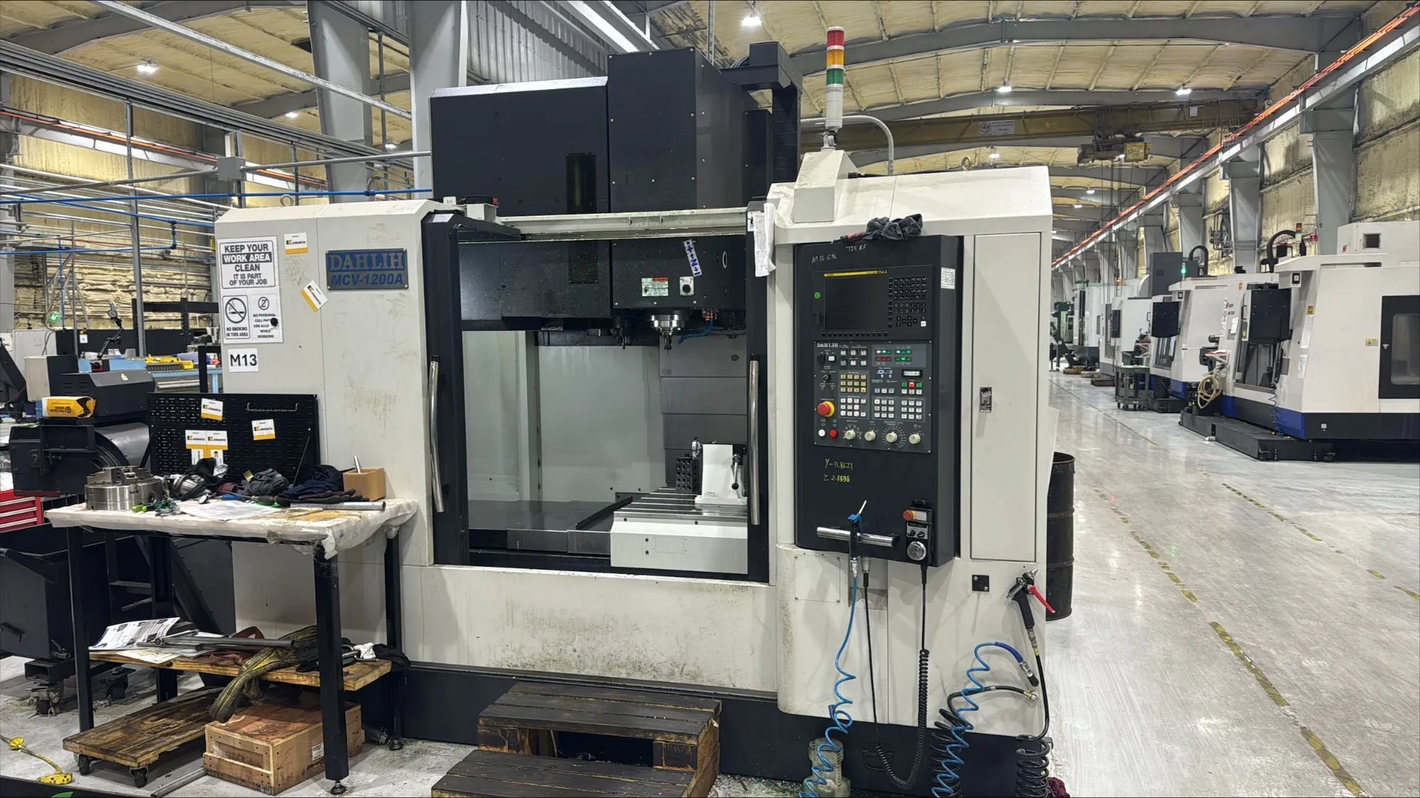 2023 Dahlih MCV-1200A, Fanuc, Kitagowa Rotary, 50 Taper