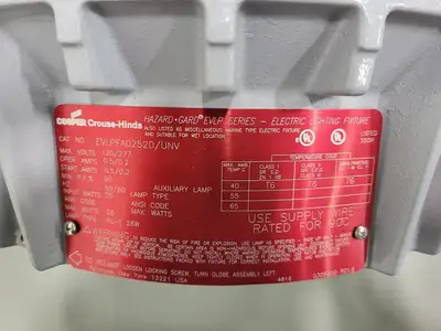 NEW CROUSE-HINDS EVLPFA02520/UNV