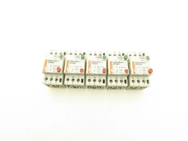 Sprecher & Schuh Manual Motor Starter 2.5A 600V 3 Pole Lot Of 5