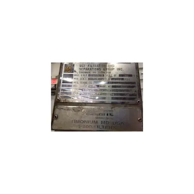 Used 3" Usf Filtration Stainless Steel Filter