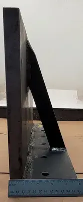 90 DEGREE ANGLE PLATE - 20IN WIDE X 12IN HIGH X 5IN DEEP (BASE)
