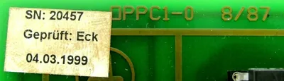 NEW L-SEITE OPPC1-0 INTERFACE CARD OPPC10 8/87