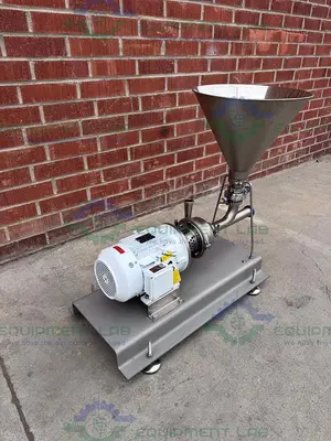 NEW INOXPA INOXPA PROLAC HCPN 40-150 HYGIENIC CENTRIFUGAL PUMP 5 HP MOTOR W/ POWDER HOPPER