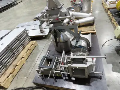 BW Sinclair 10" Screw Conveyor Food Grade Dry Bulk Feeder 3PH Belt Drive 128'