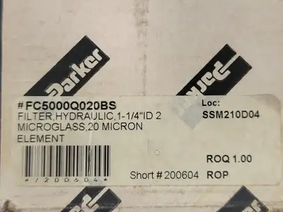 NEW PARKER FILTRATION FC5000Q020BS