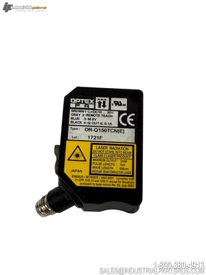 Used OPTEX DR-Q150TCN(E) Photoelectric Sensors Kentucky US | Industrial Parts R Us Inc. #908929