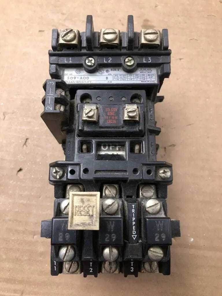 Allen-Bradley 509-AOD Ser. B Size 0 Full Voltage Motor Starter 18A 600VAC