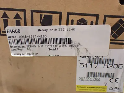 New | in-Stock FANUC A06B6117H205 Servo Drives Ohio US | HGR 24 #1020237