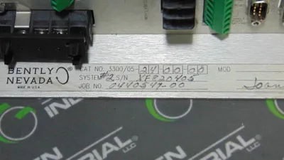 Bently Nevada 10-Slot Rack Chassis with 110VAC Power Supply 3300/05-24-00-00 Used