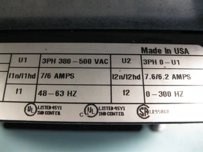 USED ABB ACS601-0006-5-000B1200000