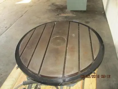 42" Lucas precision motorized rotary table with CNC connectors