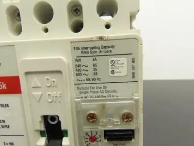 Eaton FDE 35k 225A Circuit Breaker Style 6606C21G16 600VAC 3 Pole