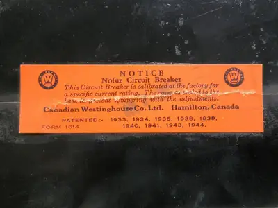 20 Amp, 1 Pole, 120/240 volts Circuit Breaker