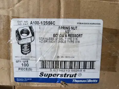NEW THOMAS BETTS A100-1/2SS6C