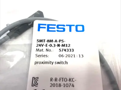 New | in-Stock Festo SMT-8M-A-PS-24V-E-0.3-N-M12 Proximity Sensors Michigan US | Maverick Industrial Sales #1407071