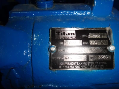 Titan 1.5x1x8LF D-MAX pump