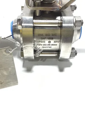 BNL HBV-B2-06-0004/A040707-1-13 Steel Ball Valve 3/4″